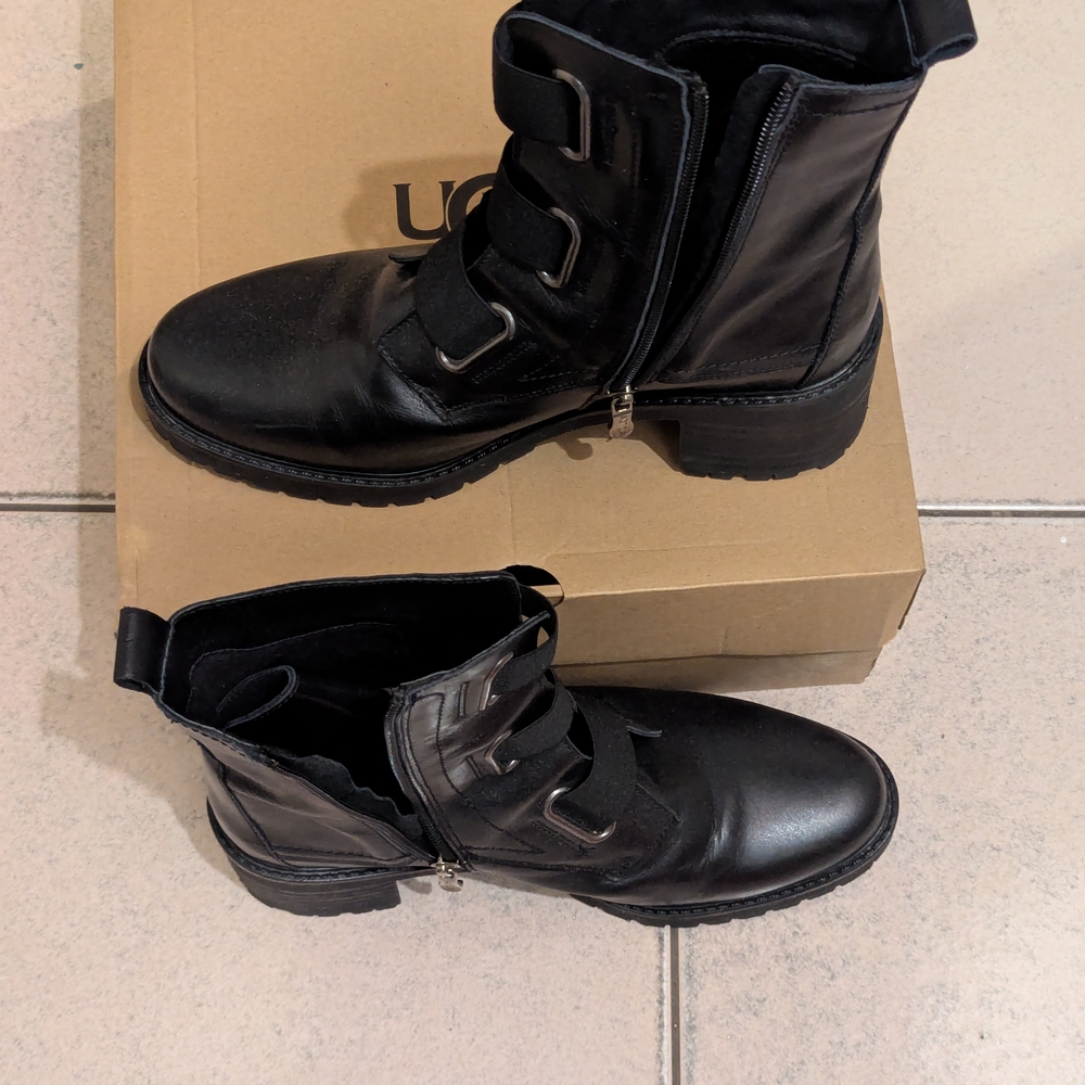 Artica Black Ankle Boots for Women